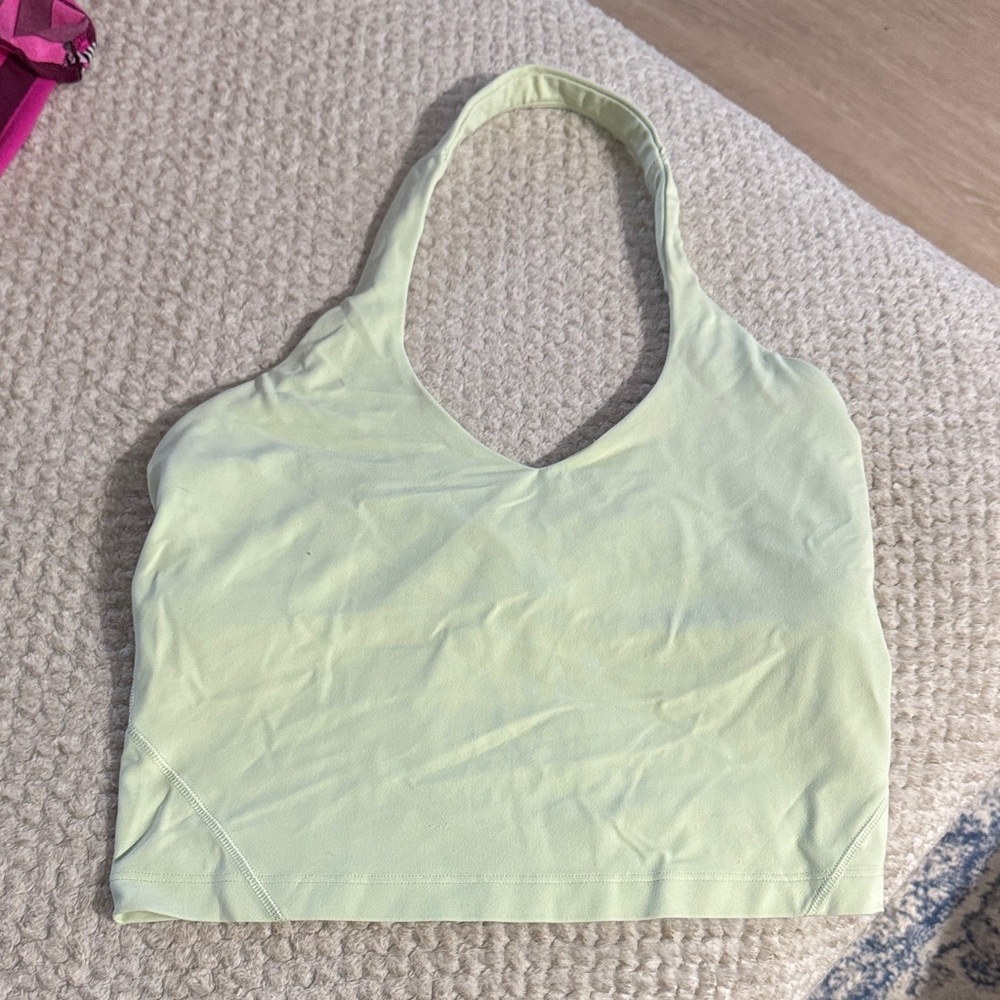 lululemon align halter Light Green Tank Top